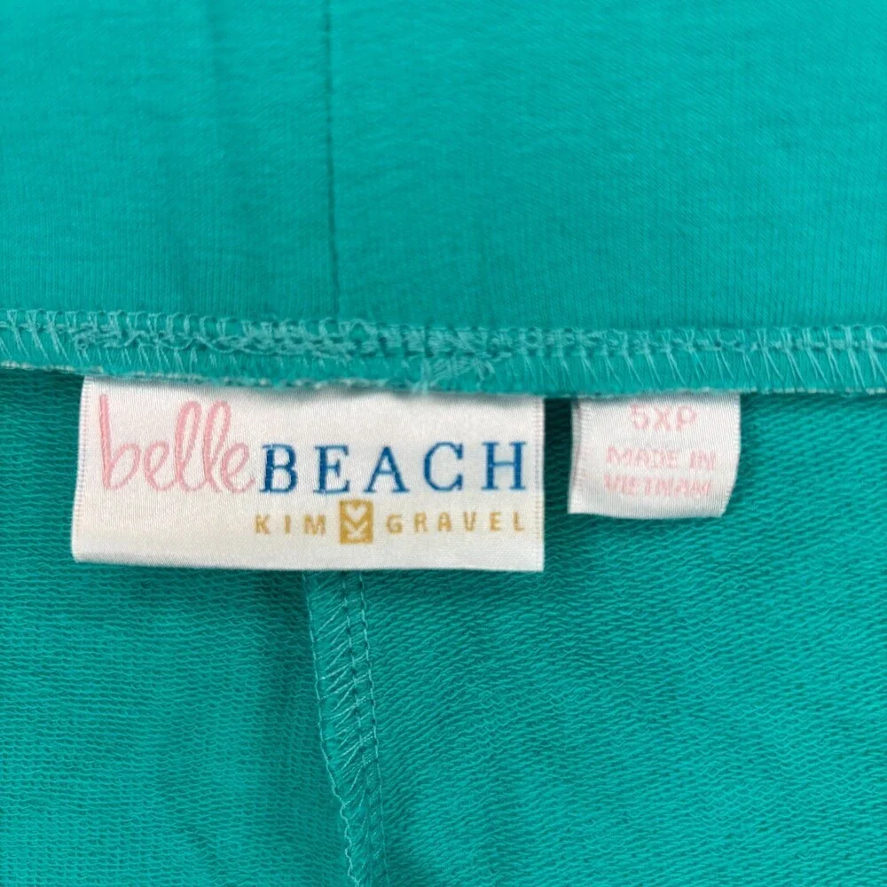 Belle Beach by Kim Gravel NEW French Terry Pull On Shorts Womens 5X Blue - Picture 10 of 10